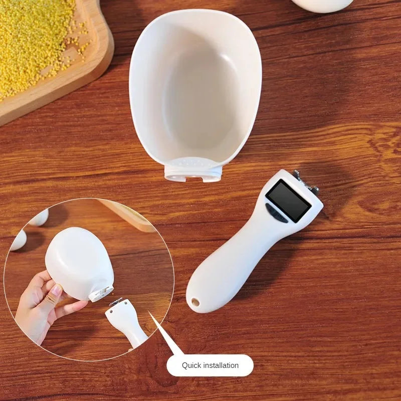 Pet Food Measuring Scoop With LED Measurement Display 