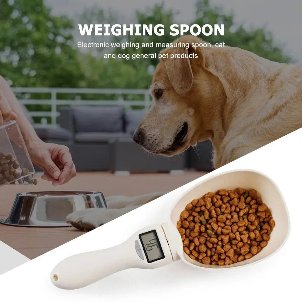 Pet Food Measuring Scoop With LED Measurement Display 