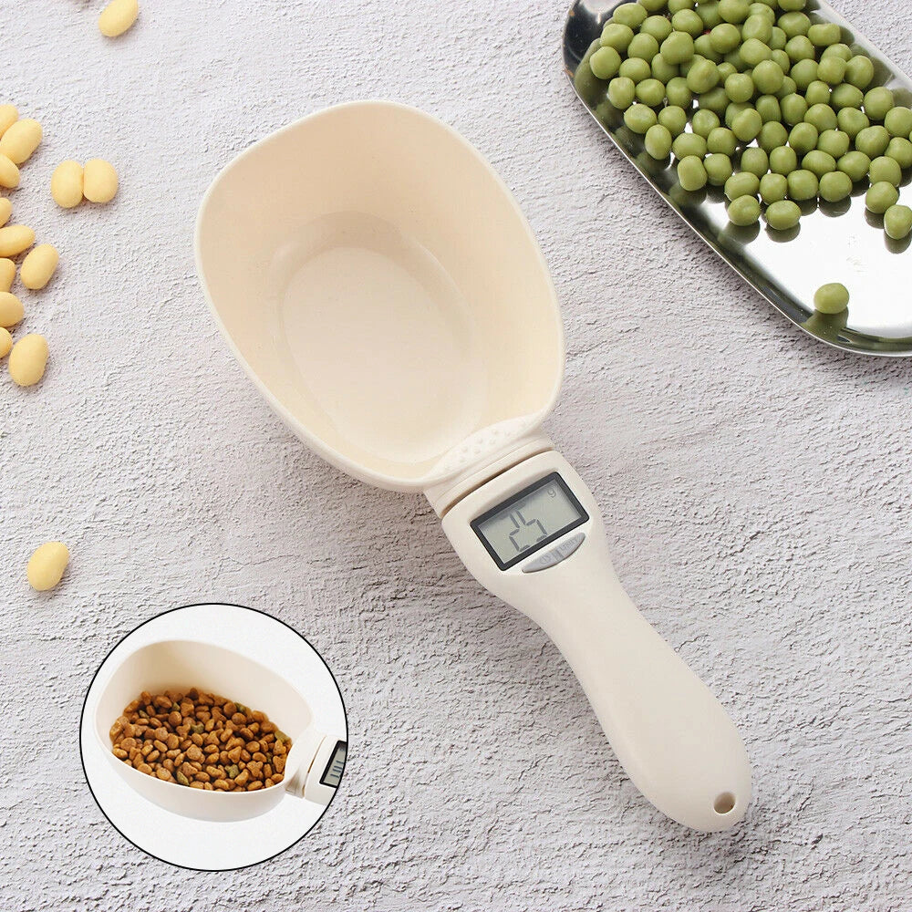 Pet Food Measuring Scoop With LED Measurement Display 