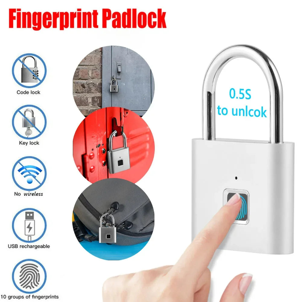 Revolutionary Smart Fingerprint Door Lock - Secure Your Home with Quick 0.5s Access!