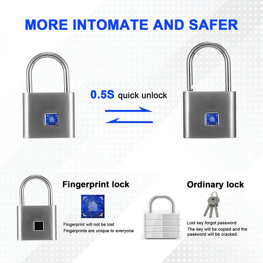 Revolutionary Smart Fingerprint Door Lock - Secure Your Home with Quick 0.5s Access!