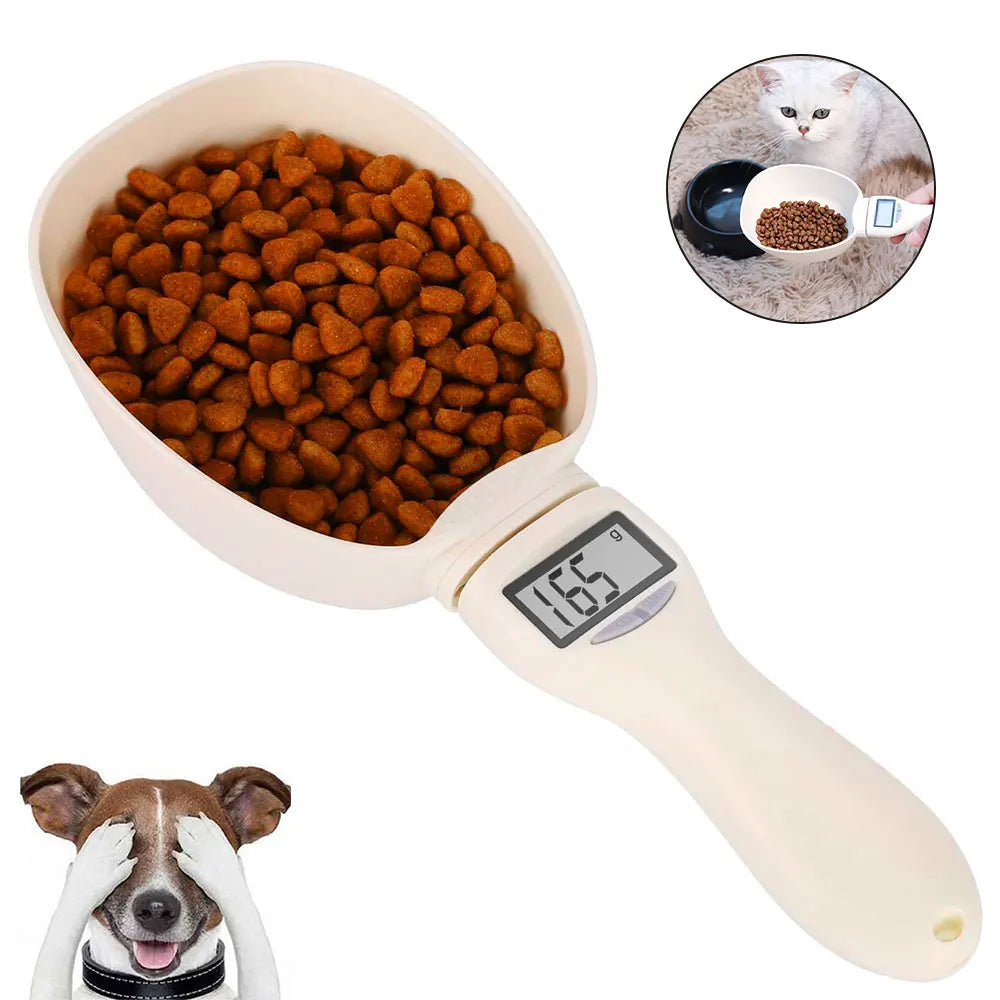 Pet Food Measuring Scoop With LED Measurement Display 